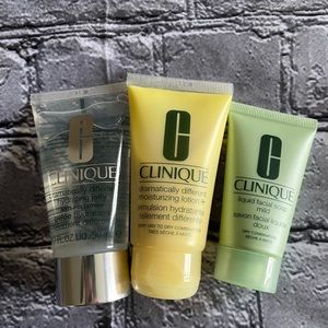 3 travel size Clinique